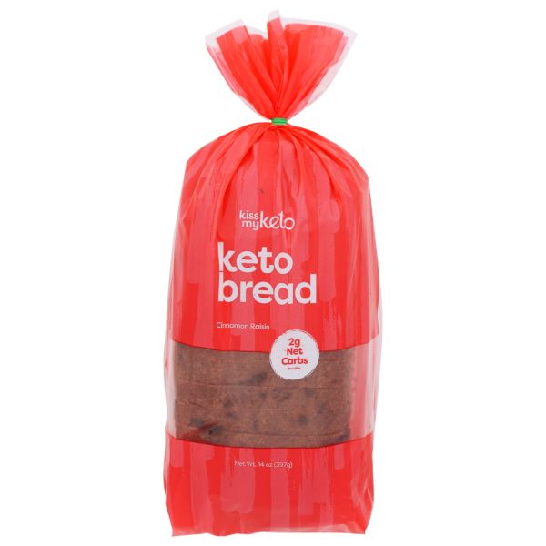 KISS MY KETO: Bread Cinn Raisin Keto, 14 oz