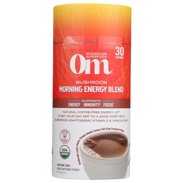 OM MUSHROOMS: Morning Energy Blend, 240 gm