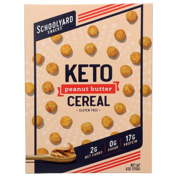 SCHOOLYARD SNACKS: Peanut Butter Keto Cereal, 6 oz