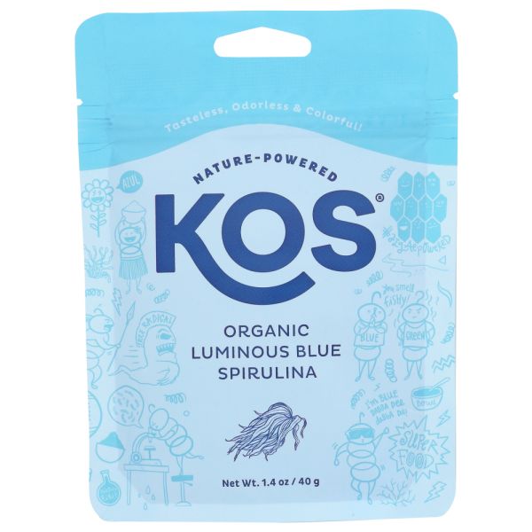 KOS: Blue Spirulina Powder Org, 1.4 OZ