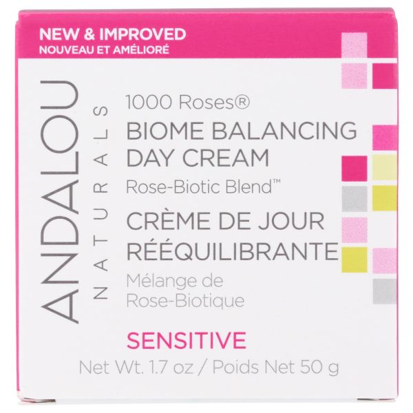 ANDALOU NATURALS: 1000 Roses Biome Balancing Day Cream, 1.7 oz