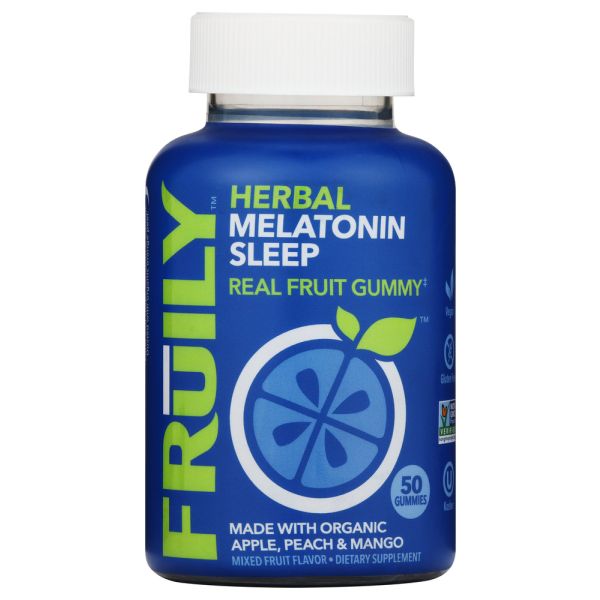 FRUILY: Herbal Melatonin Sleep Gummy, 50 ea