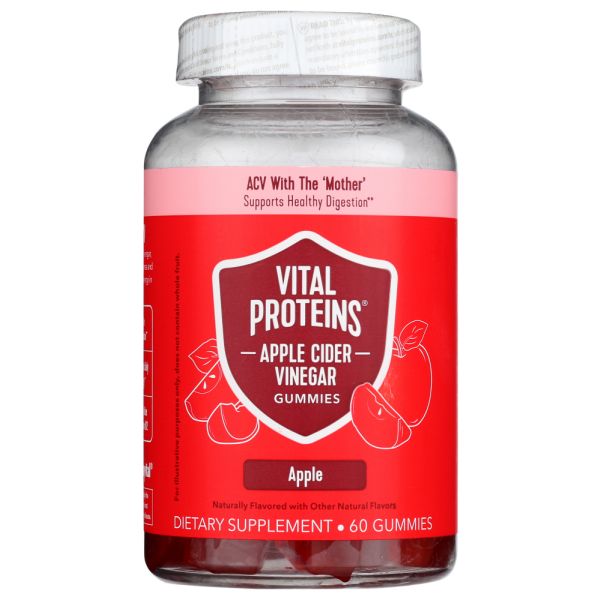 VITAL PROTEINS: Apple Cider Vinegar Gummies, 60 pc