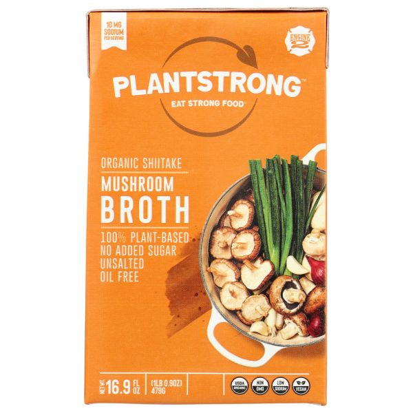 PLANTSTRONG: Shiitake Mushroom Broth, 16.9 fo