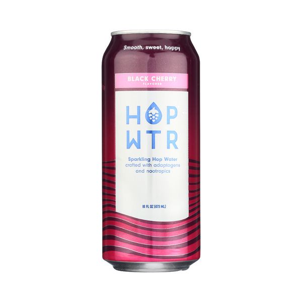 HOP WTR: Sparkling Hop Water Black Cherry, 16 fo