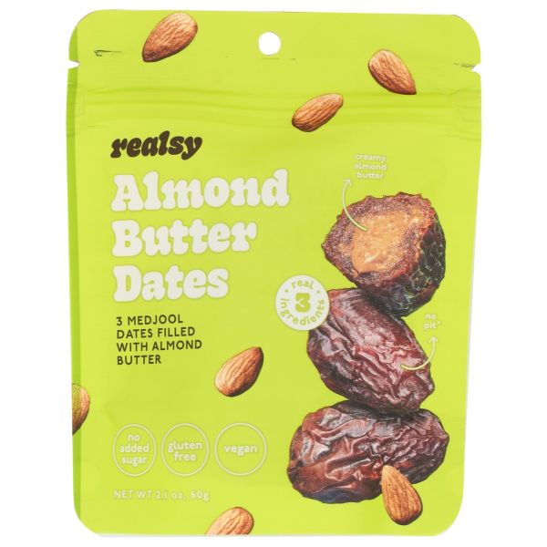 ROLLIN N BOWLIN: Dates Almond Butter Fill, 1.8 oz