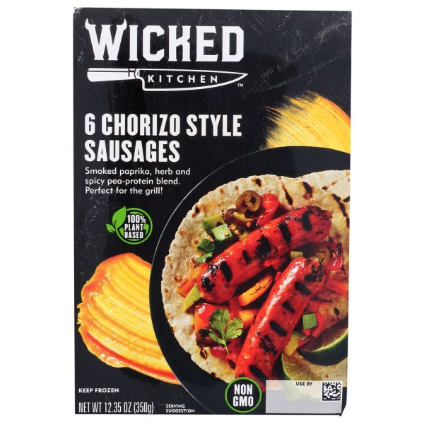 WICKED KITCHEN: 6 Chorizo Style Sausages, 12.35 oz