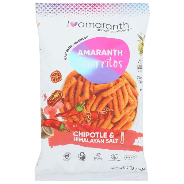 I AMARANTH: Churritos Chiptl Hm Salt, 5 OZ