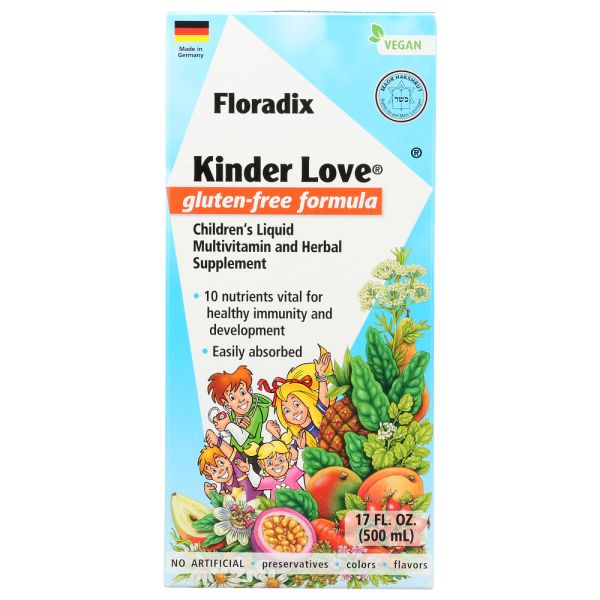 SALUS: Kinder Love Gluten Free Childrens Multivitamin and Herbal Supplement, 17 fo