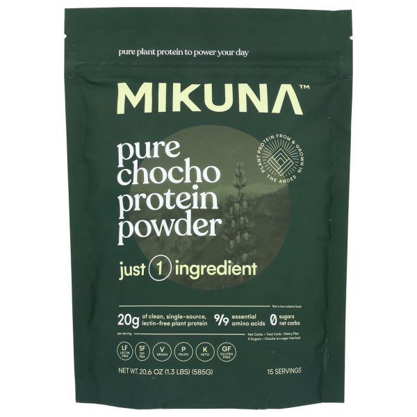 MIKUNA: Pure Chocho Protein Powder, 20.7 oz