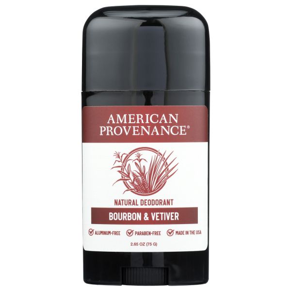 AMERICAN PROVENANCE: Bourbon and Vetiver Deodorant, 2.65 oz