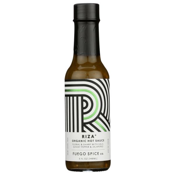 FUEGO SPICE CO: Riza Organic Ghost Pepper Verde Hot Sauce, 5 oz