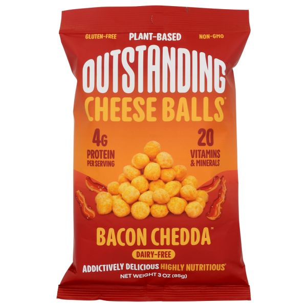 OUTSTANDING: Bacon Chedda Cheese Balls, 3 oz