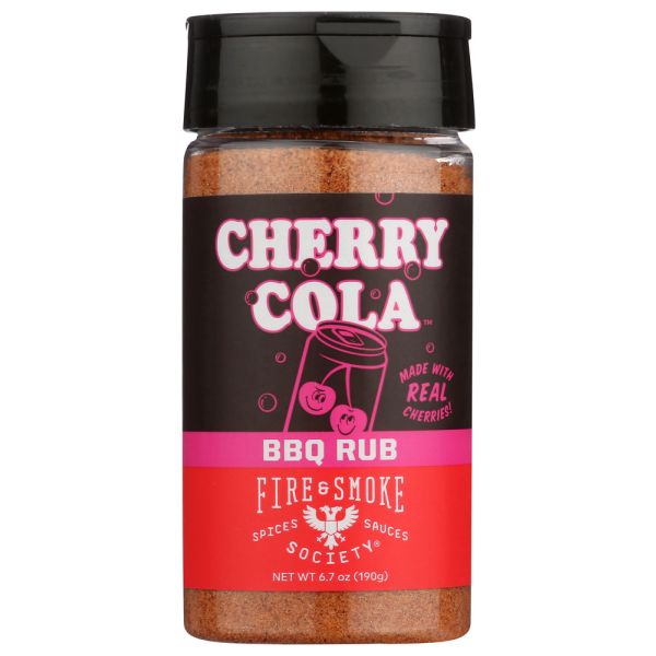 FIRE AND SMOKE: Rub Cherry Cola Bbq, 5 OZ