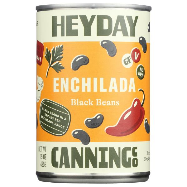 HEYDAY CANNING CO: Beans Black Enchilada, 15 OZ