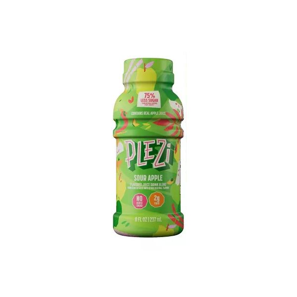 PLEZI: Sour Apple Kids Juice, 8 fo