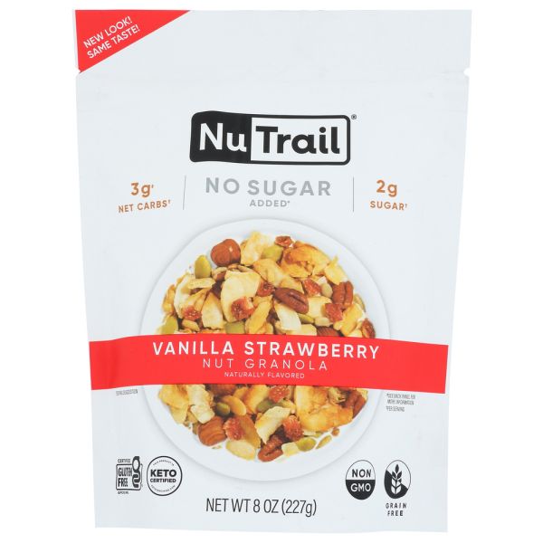 NUTRAIL: Granola Kto Strwbrry Van, 8 OZ