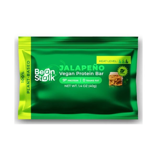 BEAN STALK: Jalapeno Vegan Protein Bar, 1.4 oz