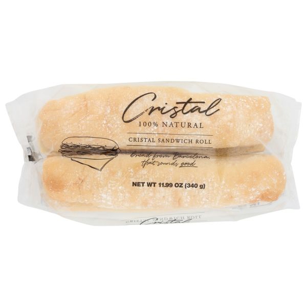 CRISTAL: Sandwich Rolls Sliced, 11.99 oz