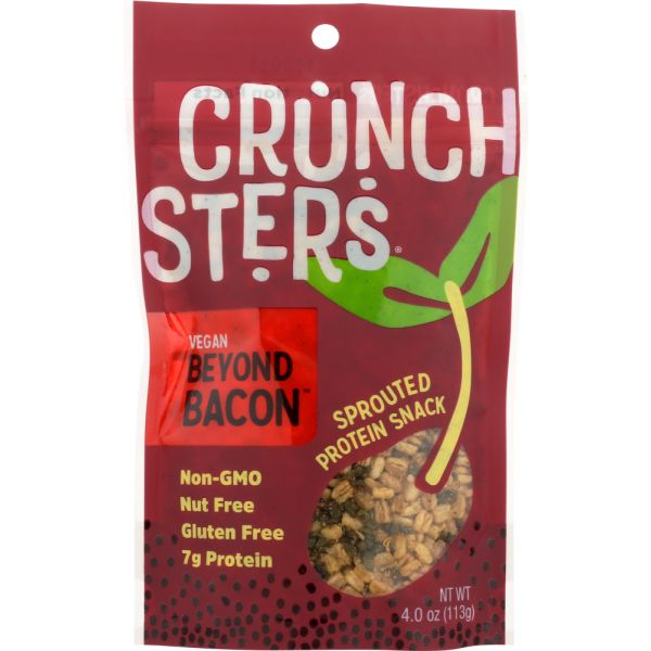 CRUNCHSTERS: Protein Snack Vegan Beyond Bacon, 4 oz