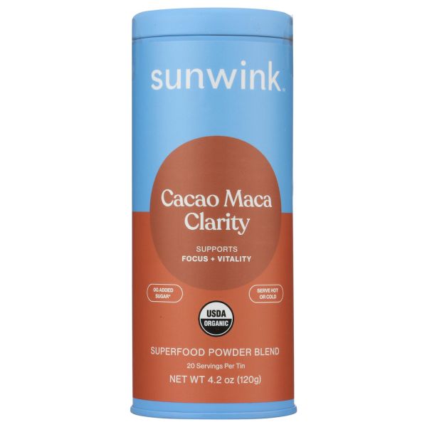 SUNWINK: Superfd Pwdr Clrty Cacao, 4.2 oz