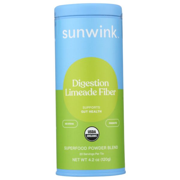 SUNWINK: Citrus Lime Prebiotic Superfood Powder, 4.2 oz