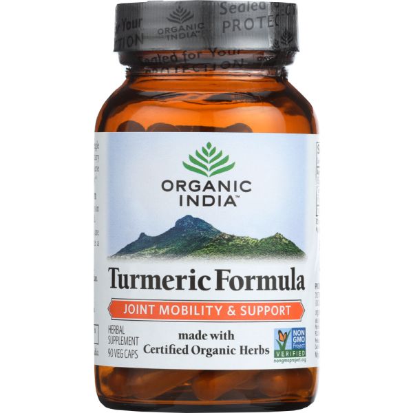 ORGANIC INDIA: Turmeric Formula, 90 veggie caps