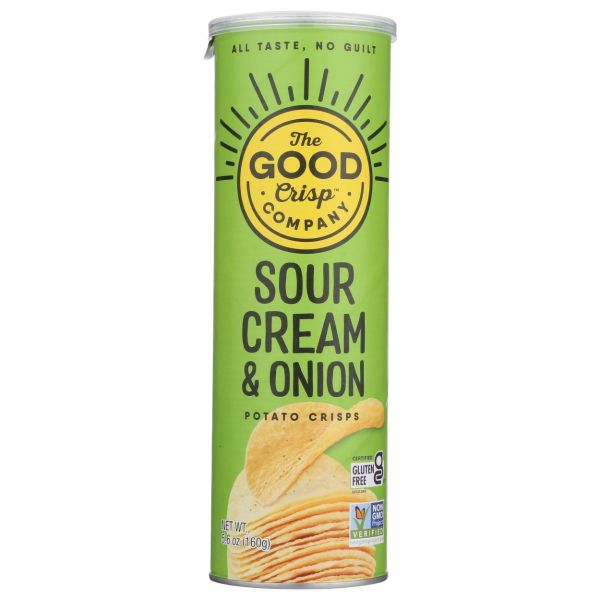 THE GOOD CRISP COMPANY: Potato Crisps Sour Cream & Onion Flavor, 5.6 oz