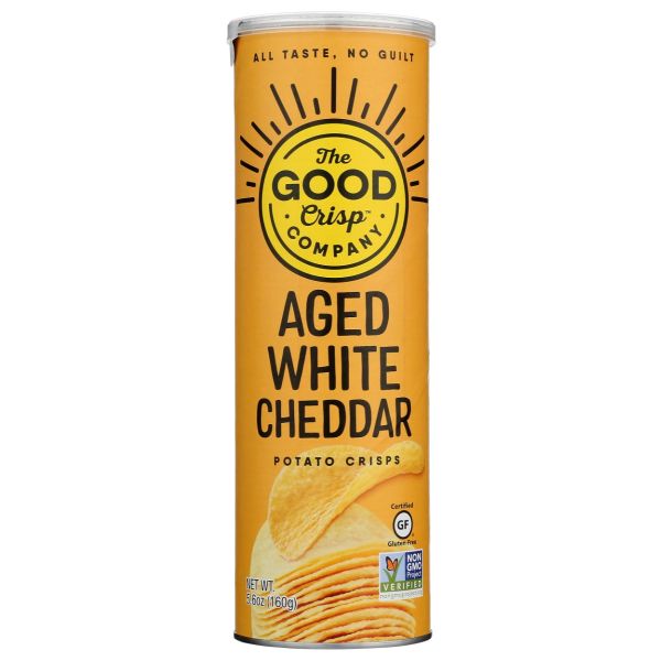 THE GOOD CRISP COMPANY: Crisps Aged White Cheddar, 5.6 oz
