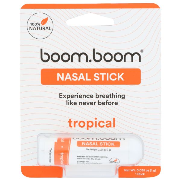 BOOMBOOM NATURALS: Inhaler Nasal Trpical 1Pk, 1 EA