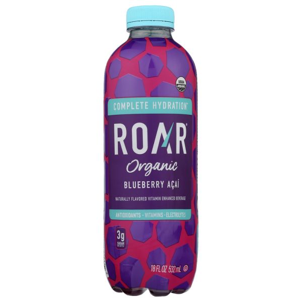 ROAR BEVERAGES: Bev Blueberry Acai Org, 18 fo