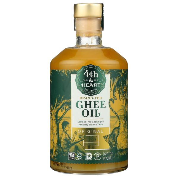 4TH HEART: Ghee Oil Original, 16 fo