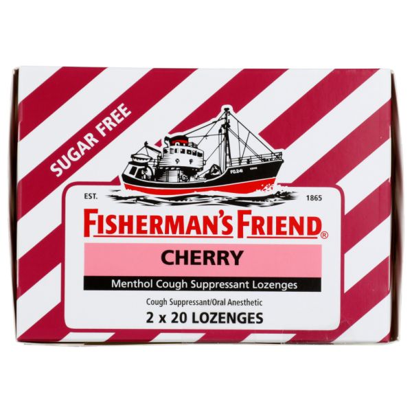 FISHERMANS FRIEND: Lozenge Cherry Box Sugar Free, 40 ea