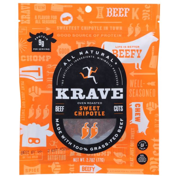 KRAVE: Beef Jerky Sweet Chipotle, 2.7 Oz