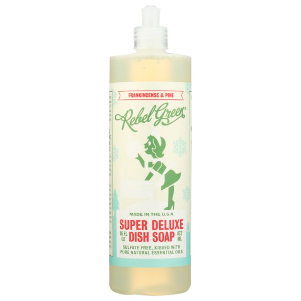 REBEL GREEN: Soap Dish Frankncns Pine, 16 oz