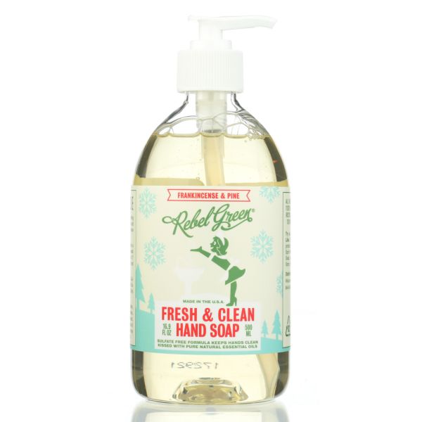 REBEL GREEN: Soap Hand Frnkncns N Pine, 16.9 oz