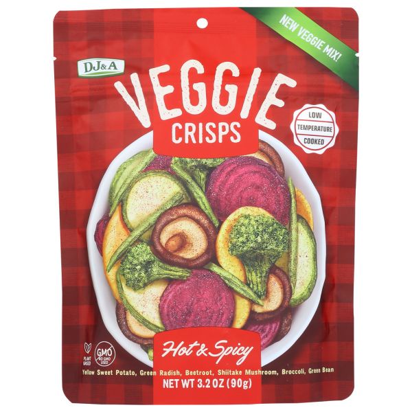 DJ&A: Crisps Veggie Hot N Spicy, 3.17 oz