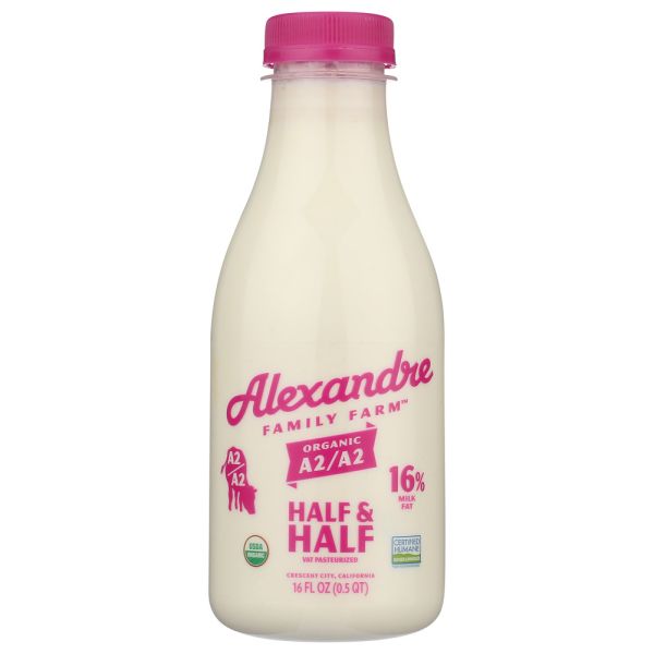 ALEXANDRE FAMILY FARM: Organic A2A2 Barista Style Half & Half, 16 fo