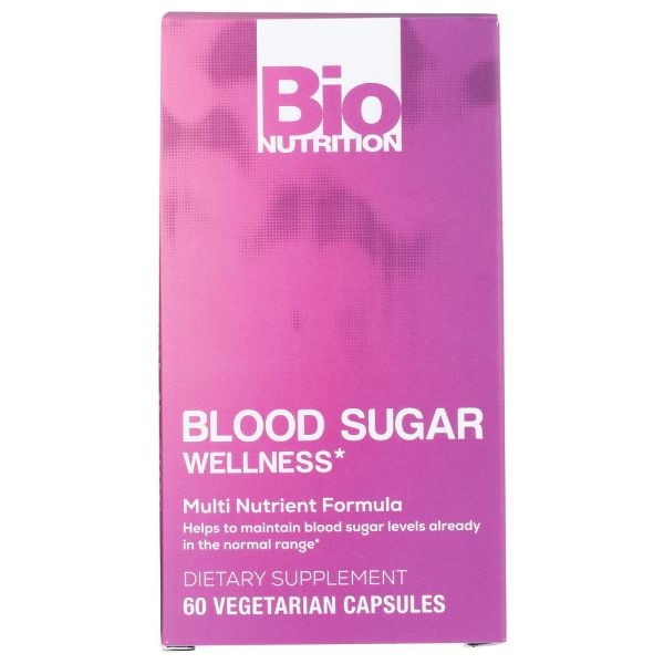 BIO NUTRITION: Blood Sugar Wellness, 60 vegetarian capsules