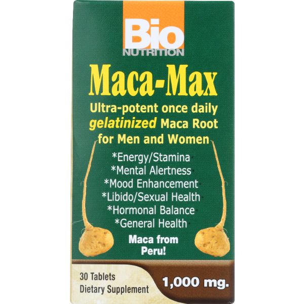 BIO NUTRITION: Maca-Max 1000 mg, 30 tablets