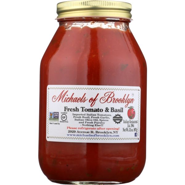 MICHAELS OF BROOKLYN: Fresh Tomato & Basil Sauce, 32 oz