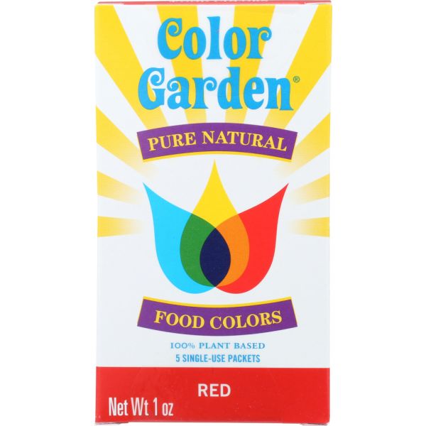 COLOR GARDEN: Color Food Ntrl Red 5Pc, 1 oz