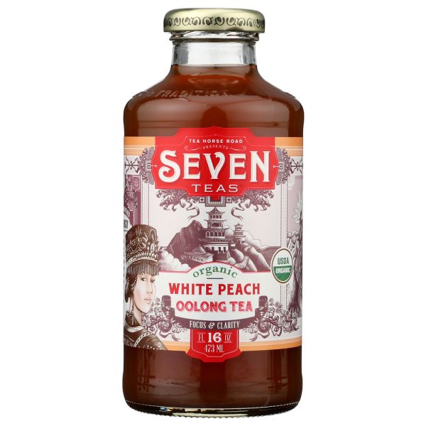 SEVEN TEAS: White Peach Oolong Organic Tea, 16 fo