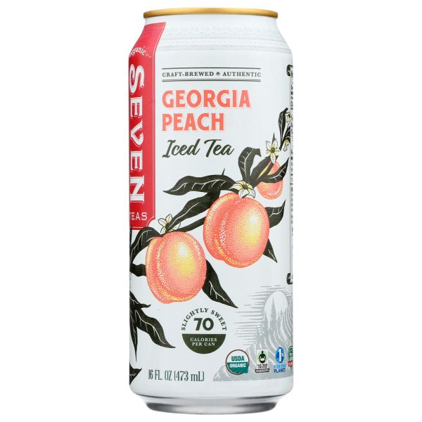 SEVEN TEAS: Georgia Peach Iced Tea, 16 fo