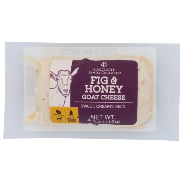 LACLARE FARMS: Chs Goat Fig N Honey Log, 4 oz