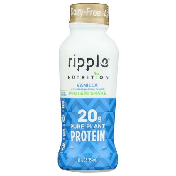 RIPPLE: Vanilla Protein Shake, 12 fo