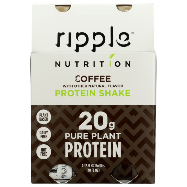 RIPPLE: Coffee Protein Shake 4pk, 48 oz