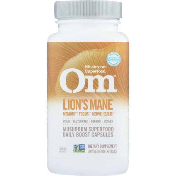 OM MUSHROOM SUPERFOOD: Lion's Mane, 90 cp