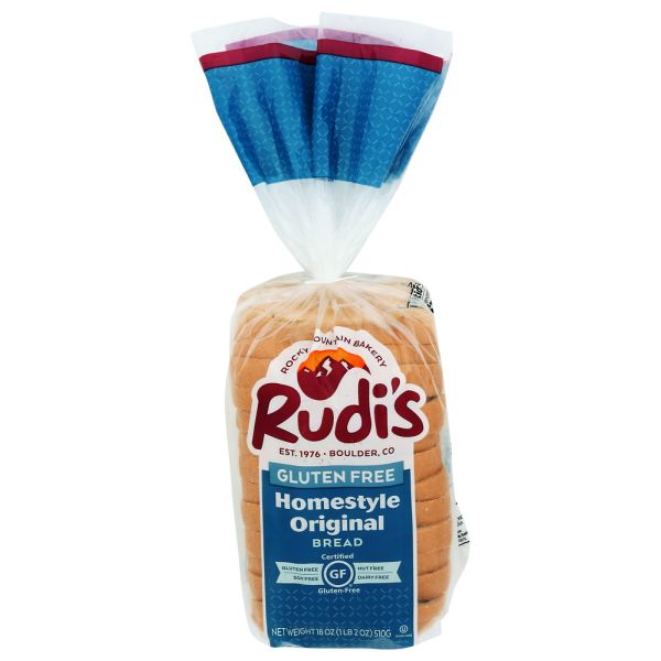 RUDIS: Gluten-Free Bakery Original Sandwich Bread, 18 Oz