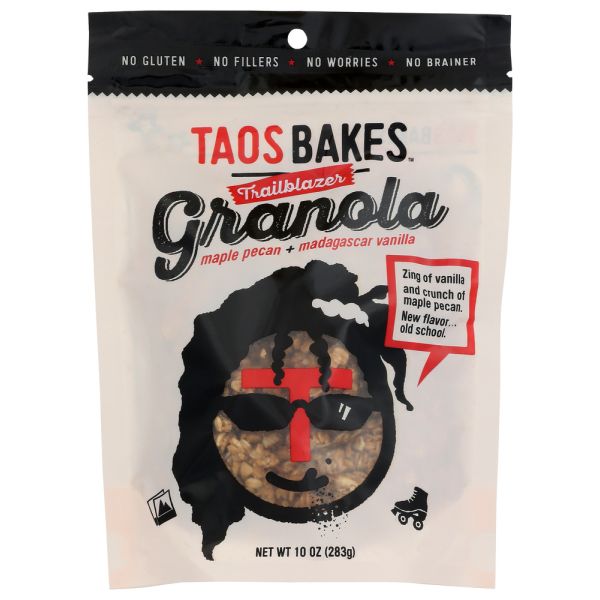 TAOS BAKES: Trailblazer Granola Maple Pecan Plus Madagascar Vanilla, 10 oz